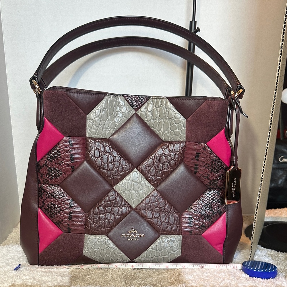 Coach Patchwork Edie 31 Canyon Quilt Exotic